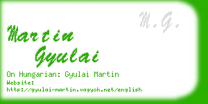 martin gyulai business card